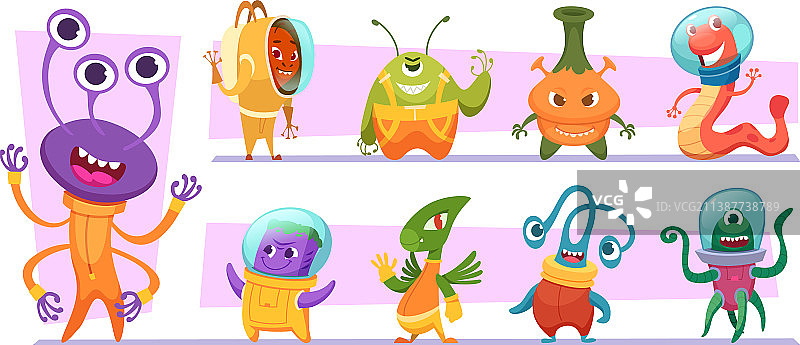 太空怪物滑稽搞怪类人生物图片素材