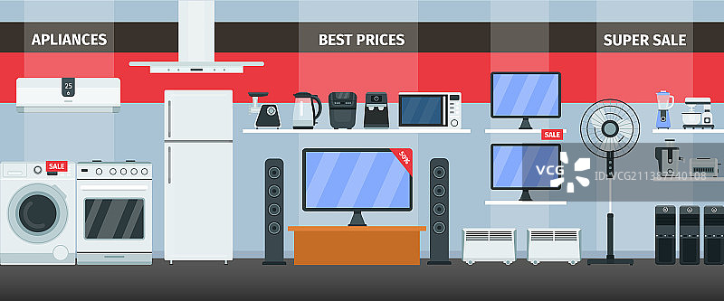 家用电器与电子产品商店图片素材