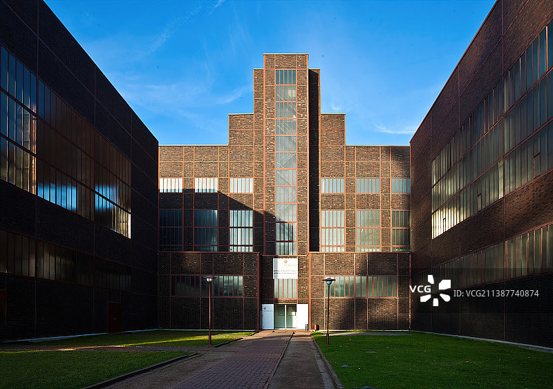 德国埃森的关税同盟煤矿工业区的德国红点设计博物馆 reddot design museum图片素材