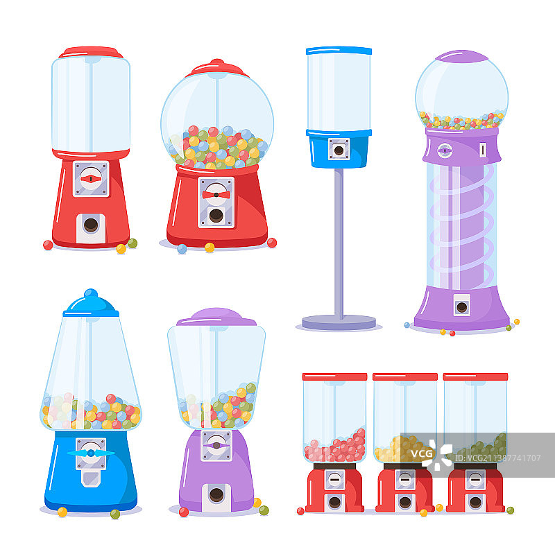 泡泡糖自动售货机图片素材