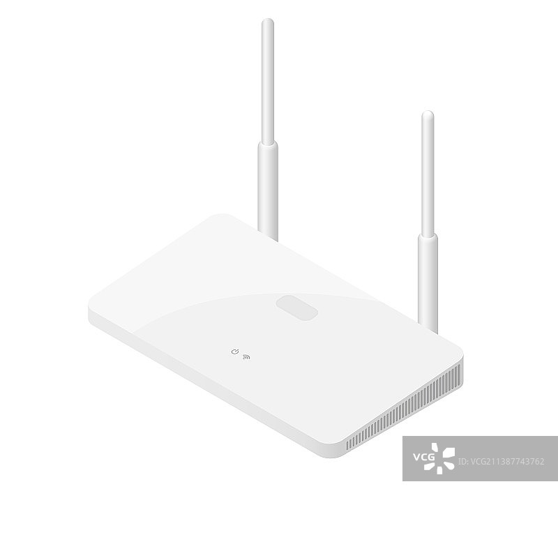 路由器2.5D图标图片素材