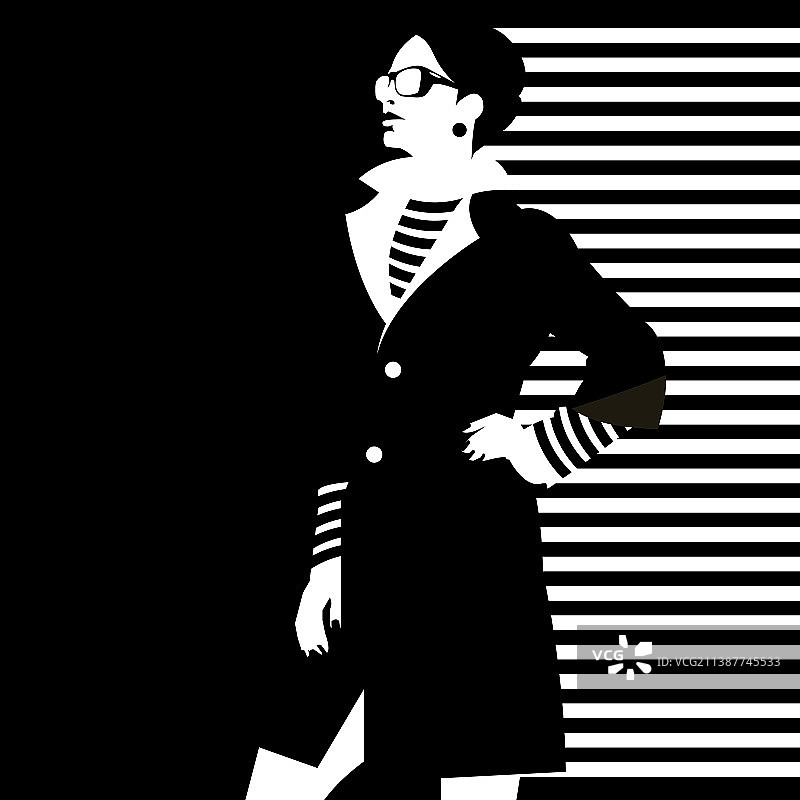 波普艺术风格时尚女孩肖像图片素材