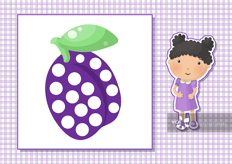 可打印的卡通手指画练习表图片素材