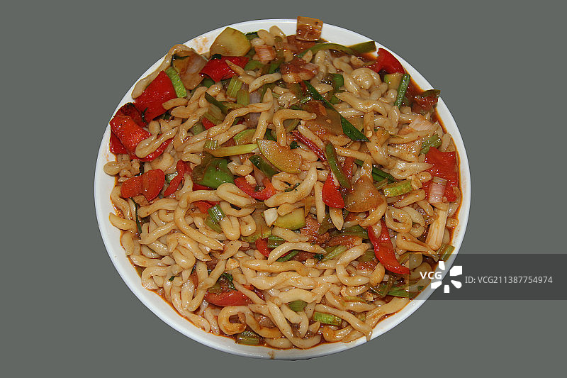 甘肃张掖风味小吃：搓鱼子图片素材