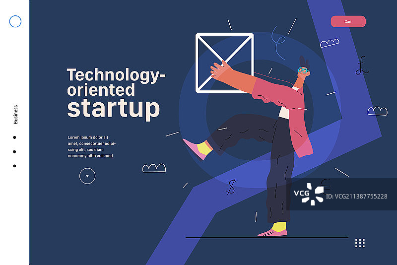 创业网站着陆页模板图片素材