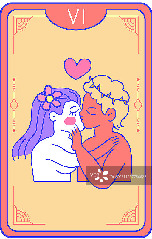 恋人塔罗牌图片素材