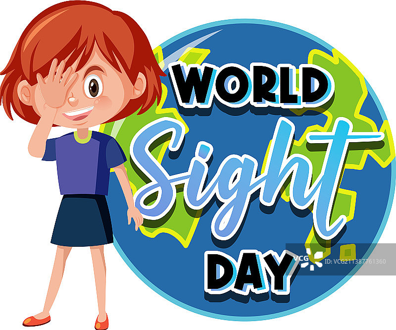 世界视觉日概念背景图片素材