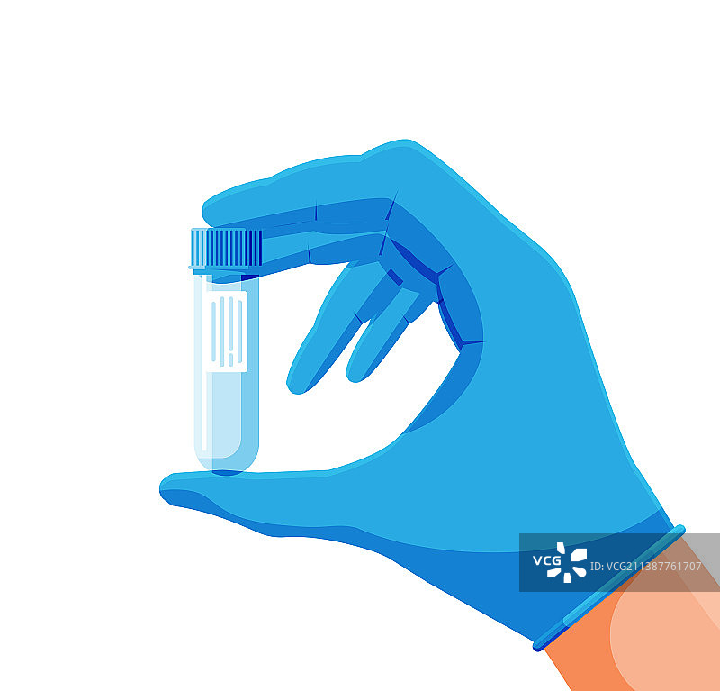 手持带盖试管图片素材