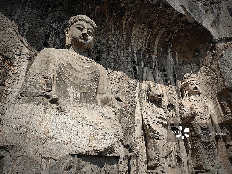 龍門石窟·盧捨那大佛图片素材