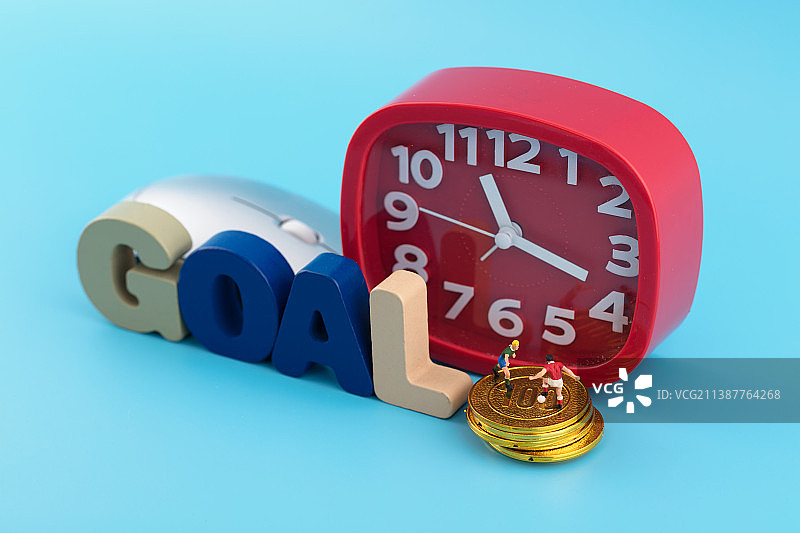 足球球员目标和球员的薪资图片素材