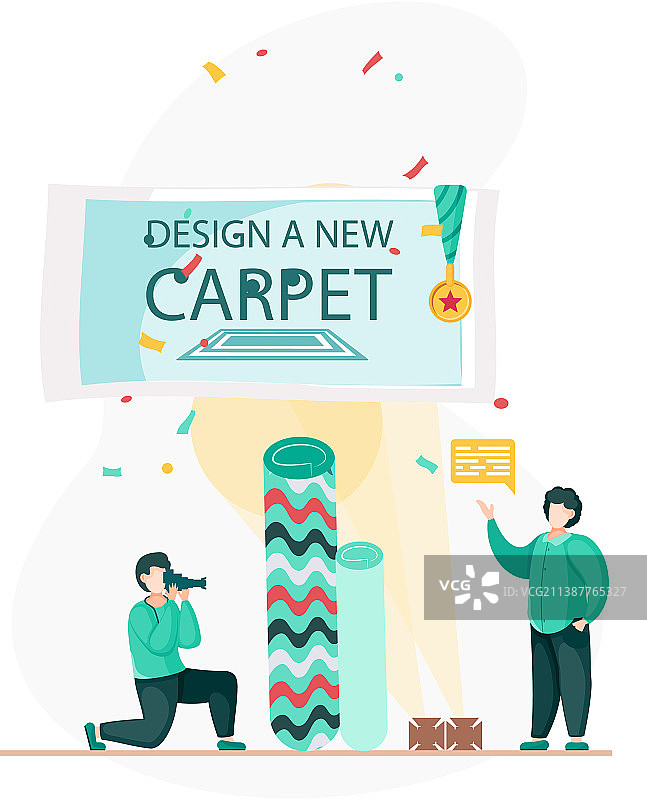 地毯制造：工人设计图片素材
