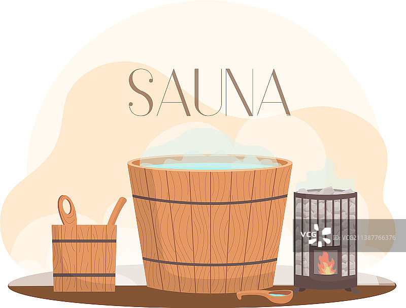 桑拿或水疗中心banner模板图片素材