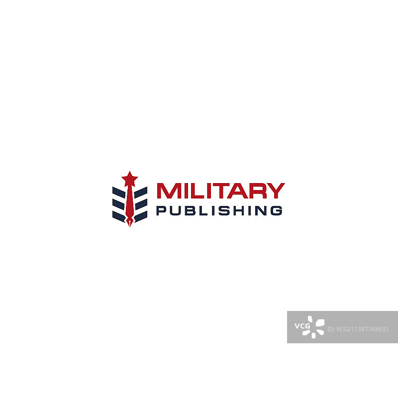 简约风格军事出版logo设计图片素材