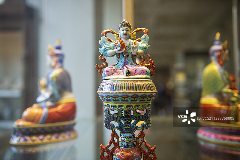 英国，大英博物馆里的中国文物。图片素材