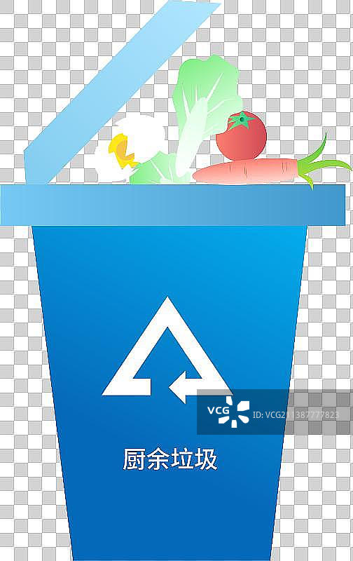 厨余垃圾垃圾桶图片素材