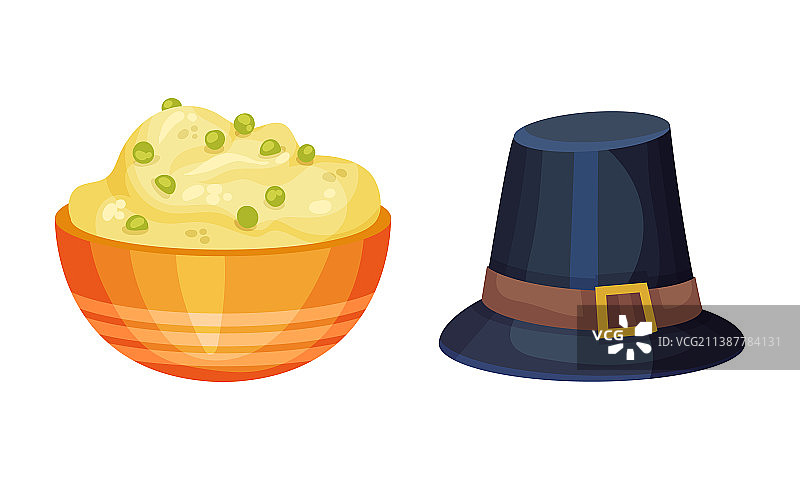 感恩节符号合集：土豆泥等图片素材