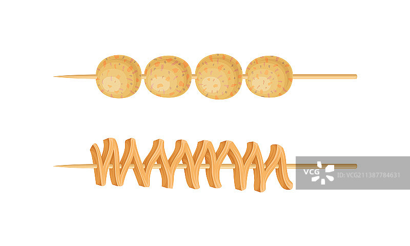 亚洲街头麻辣小吃烤串合集图片素材