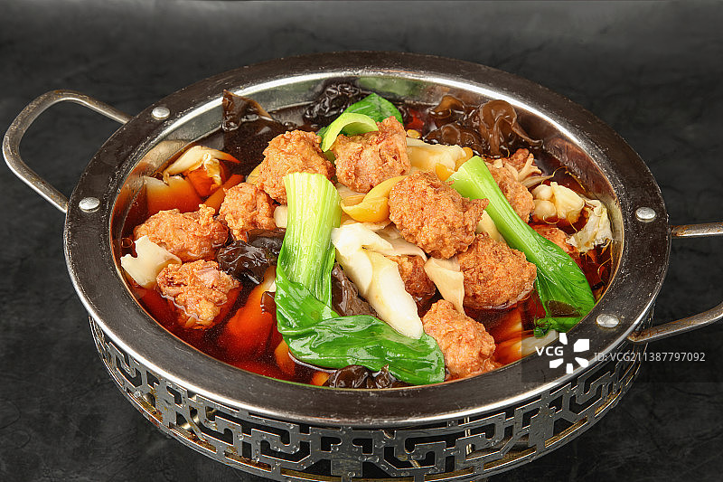 传统狮子头图片素材