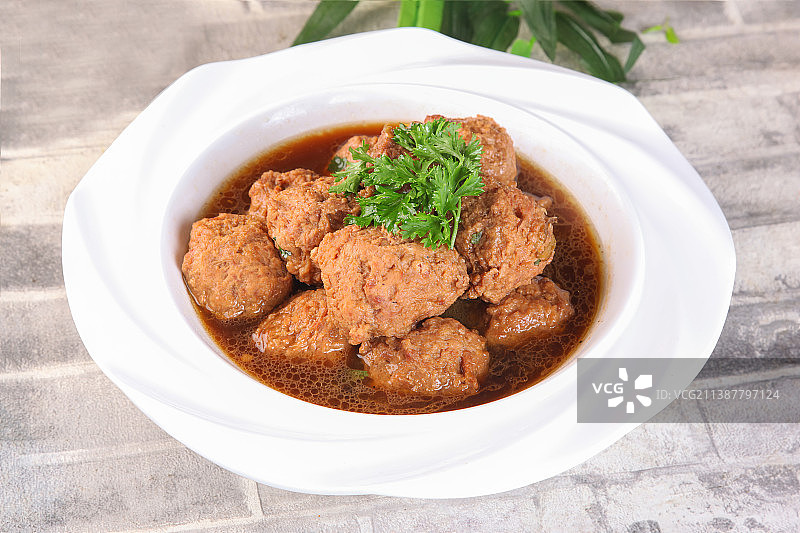 传统狮子头图片素材