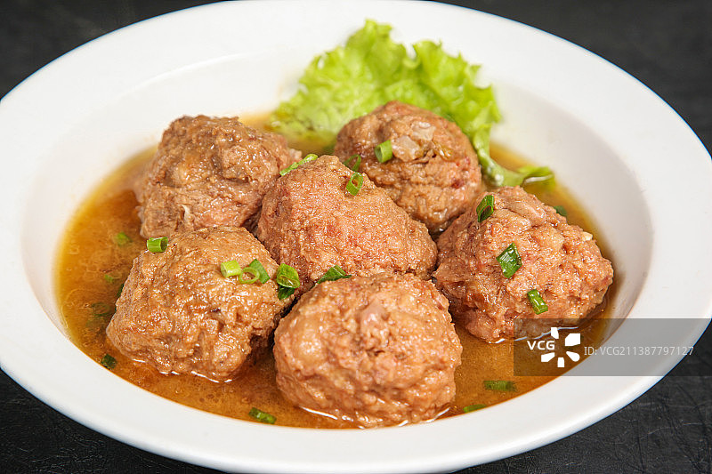 传统狮子头图片素材