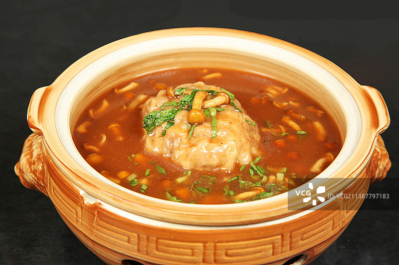 传统狮子头图片素材