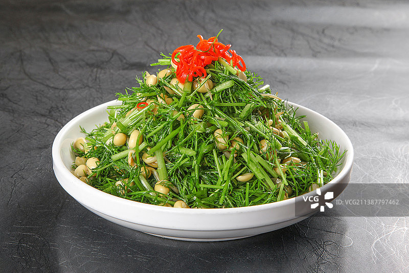 中餐美食-茴香拌豆嘴图片素材