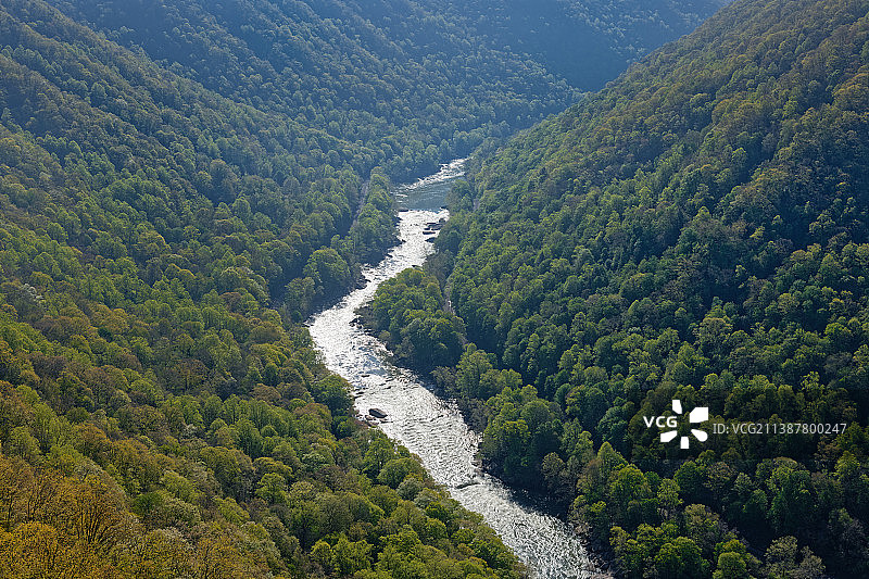 美国西弗吉尼亚州新河峡国家公园保护区图片素材