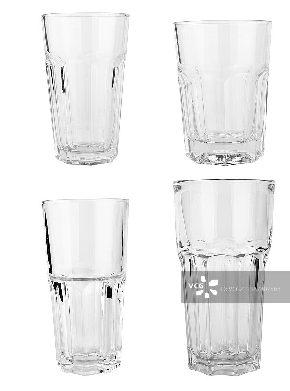 白色背景玻璃杯饮品特写图片素材