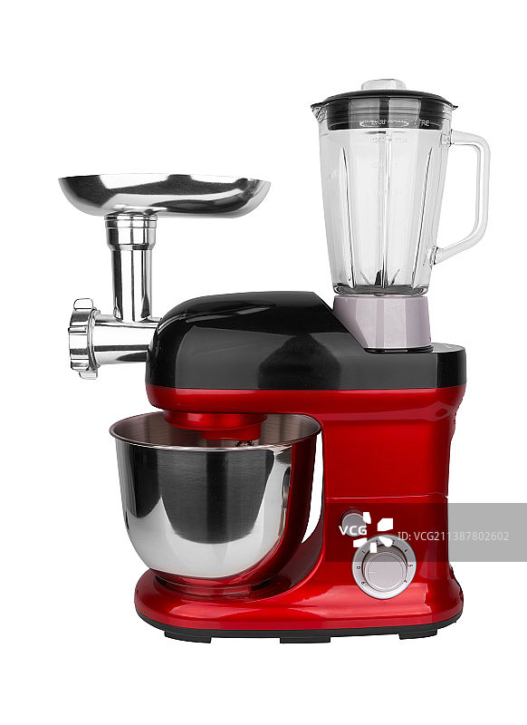 白色背景下的厨房用具特写图片素材