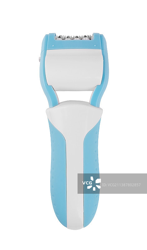 白色背景下的烟雾探测器特写图片素材