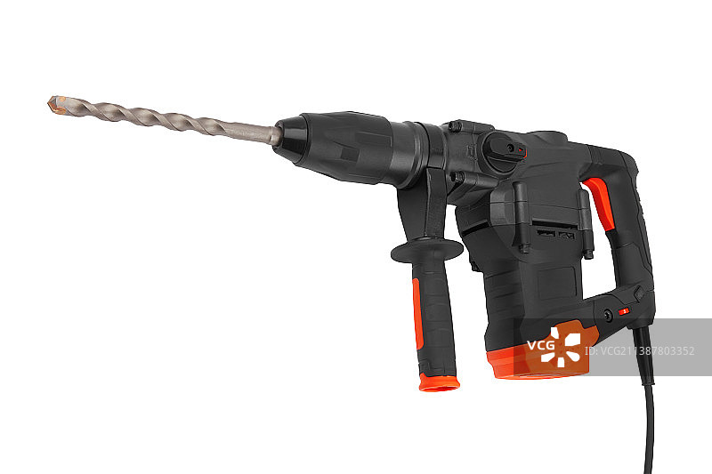 白色背景下的钻头特写图片素材