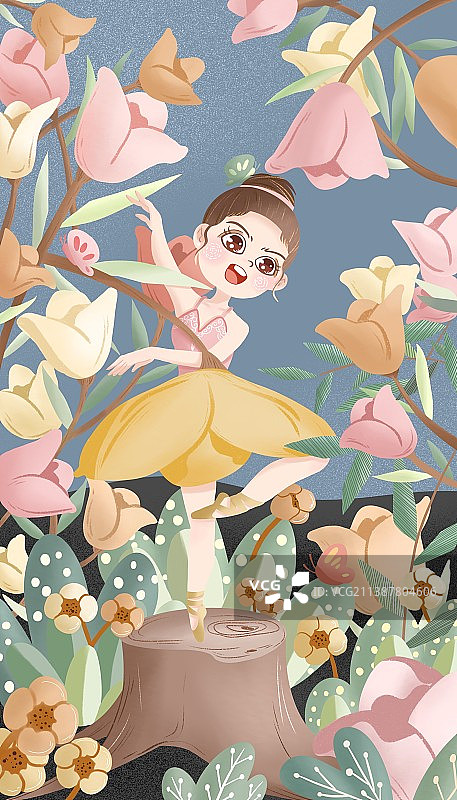 芭蕾舞温柔了春天图片素材