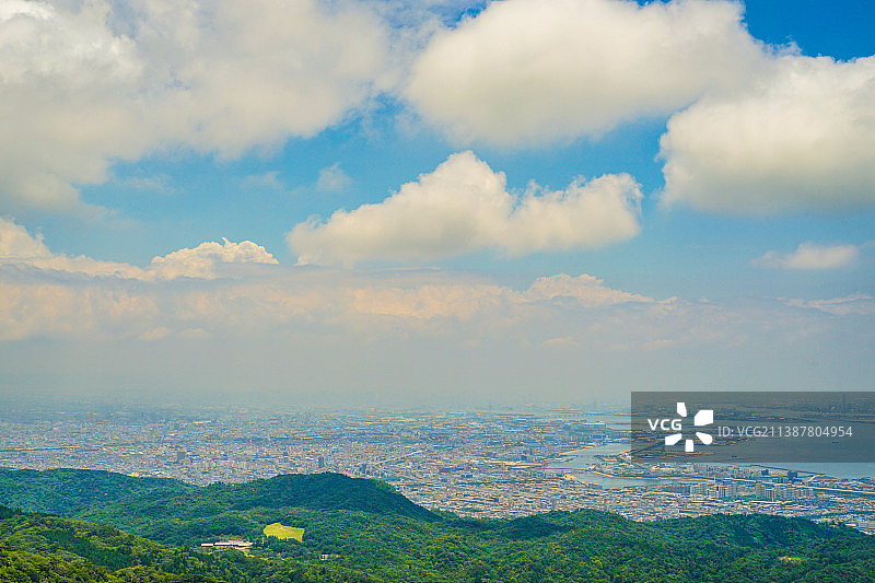 风景映衬天空的景色图片素材
