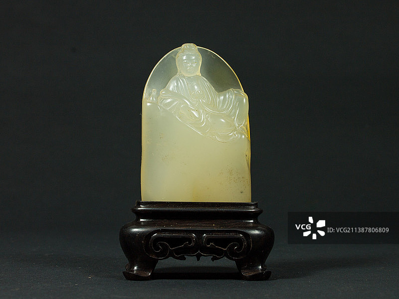 寿山高山晶石观音摆件图片素材