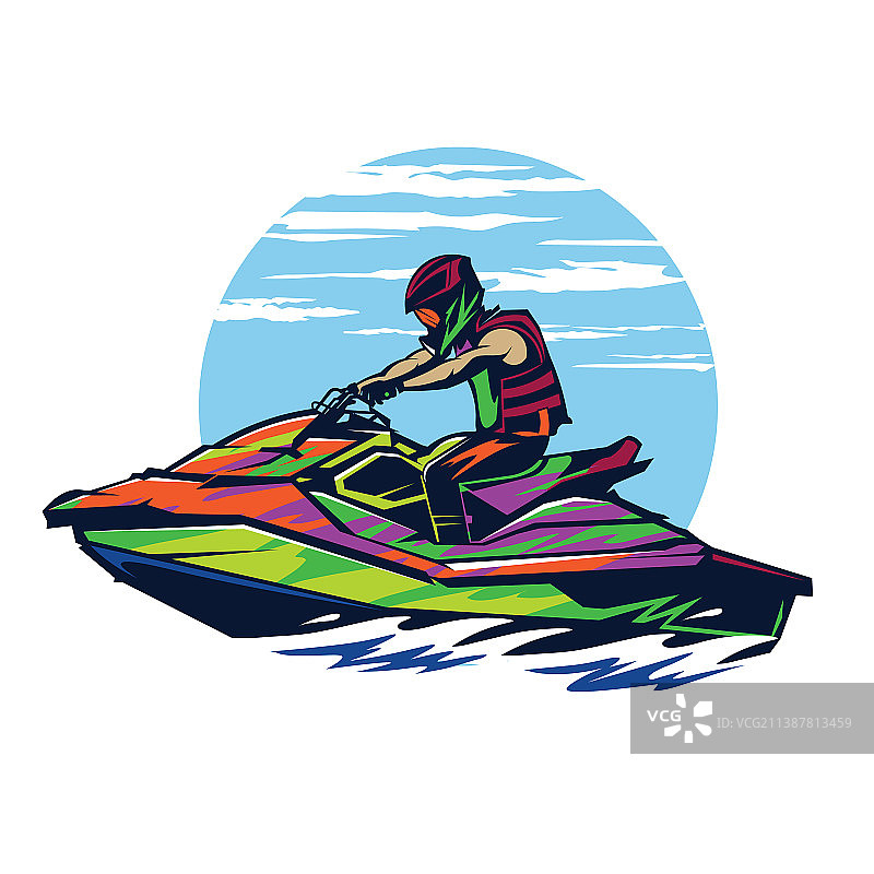 水上摩托设计图片素材