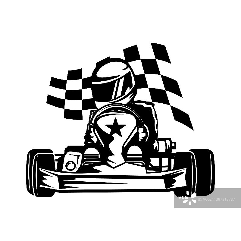 卡丁车赛车设计图片素材