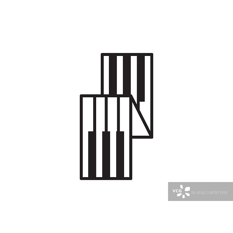 钢琴音乐Logo设计图形符号图标图片素材