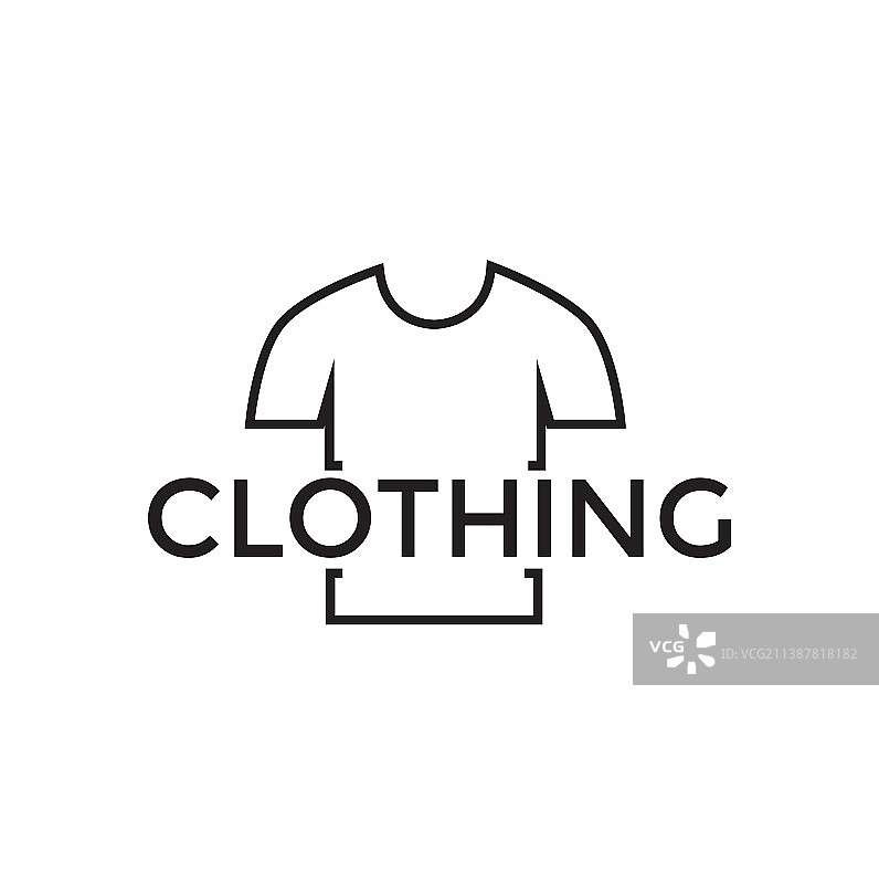 线条男装极简主义logo设计图图片素材
