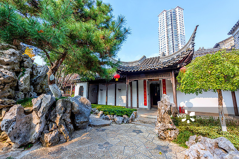 中国江苏南京晚清金陵名园——愚园图片素材
