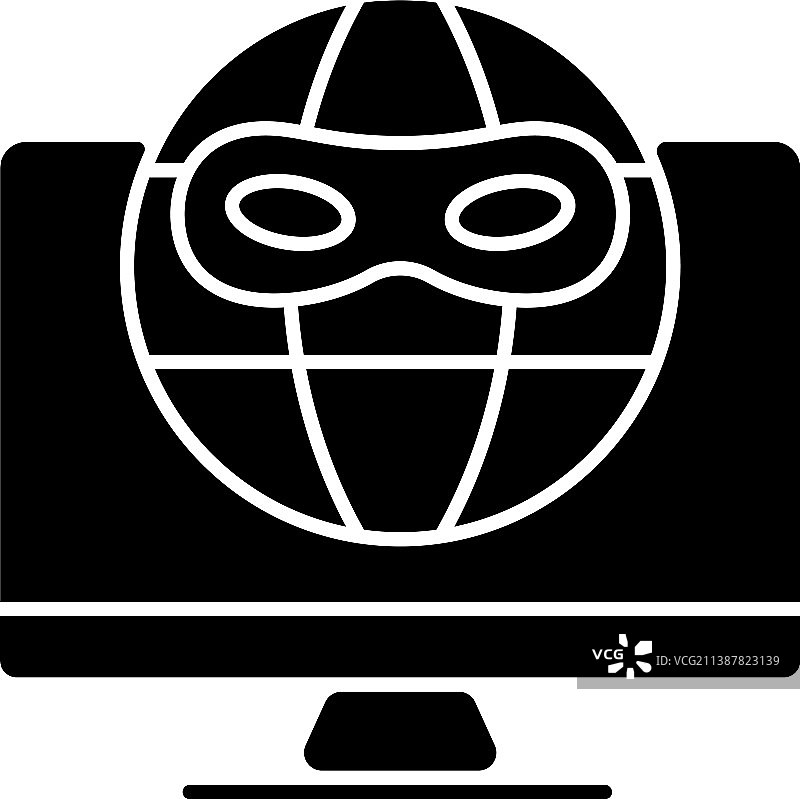 深色网络黑色图标图片素材