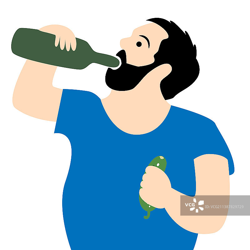 酗酒的男人图片素材