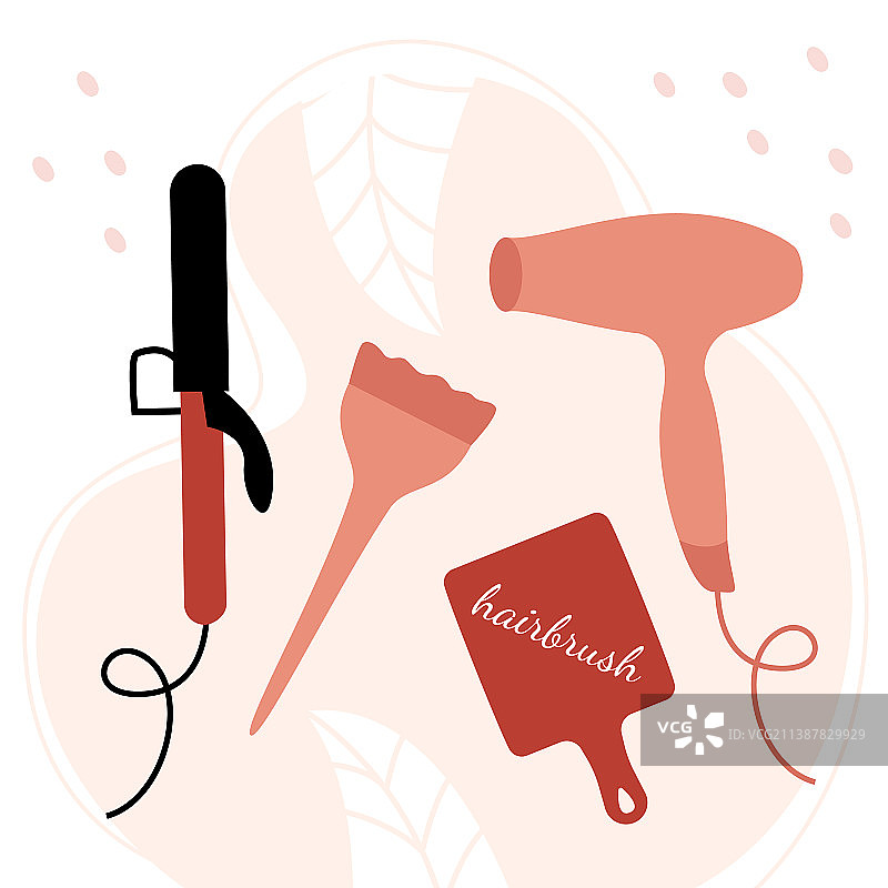 美发沙龙配件图片素材