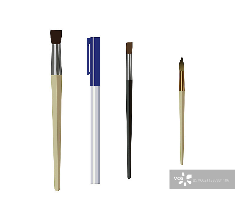 画笔和钢笔图片素材