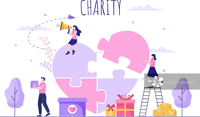 爱心慈善捐赠公益活动图片素材