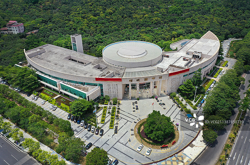 广东省广州市增城区增城广场航拍图片素材