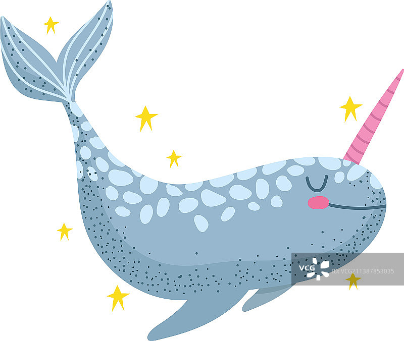 海底独角鲸图片素材