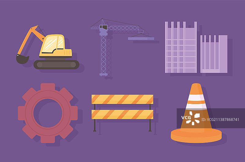 建筑图标合集图片素材