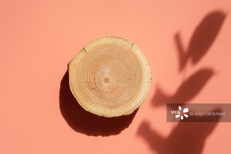 花影粉色背景木刻图片素材