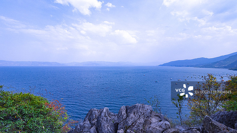 澄江禄充抚仙湖图片素材