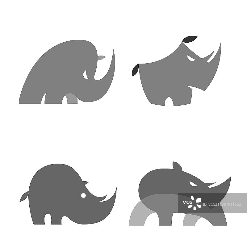 犀牛logo图标符号图形设计合集图片素材